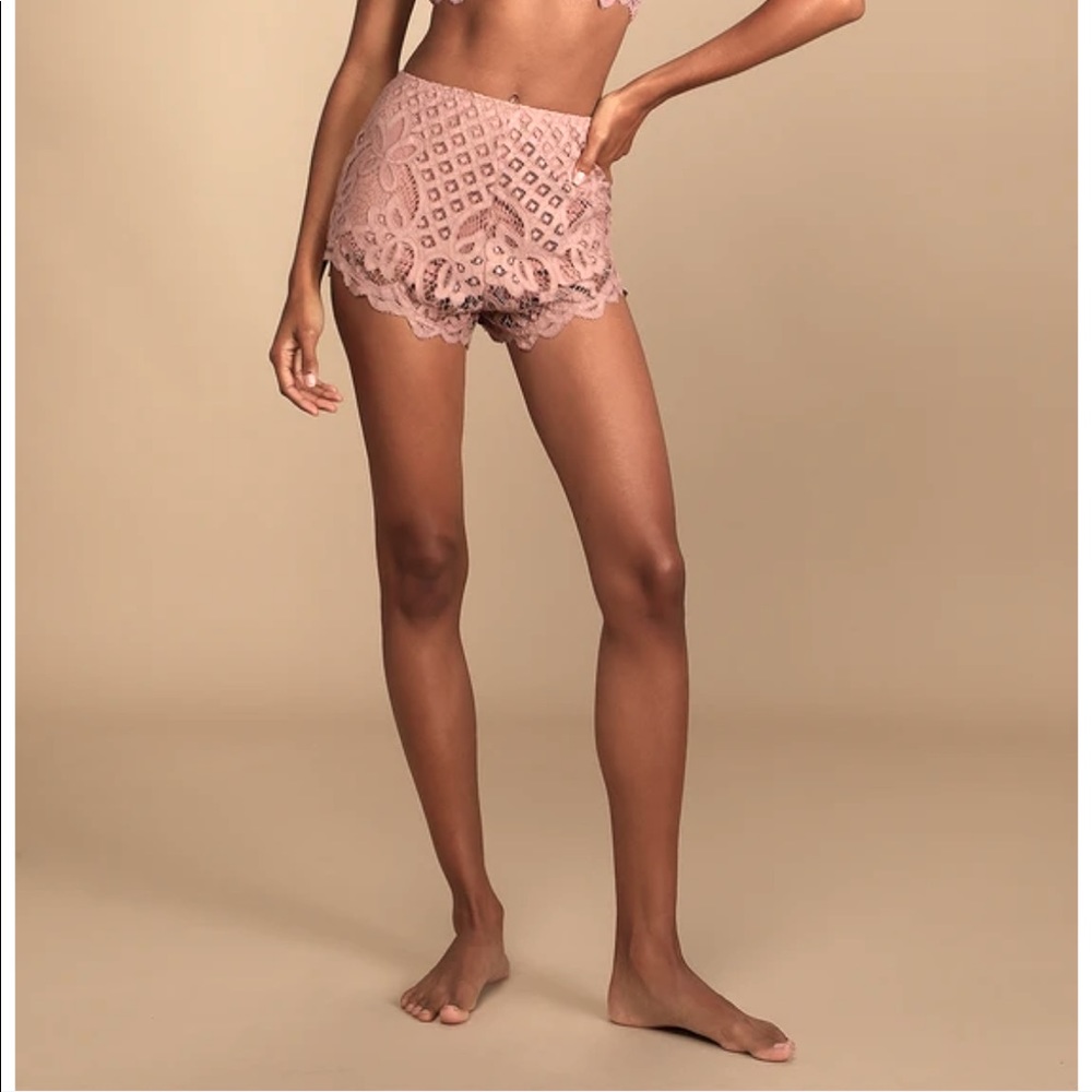 Free People adella shorts in lace